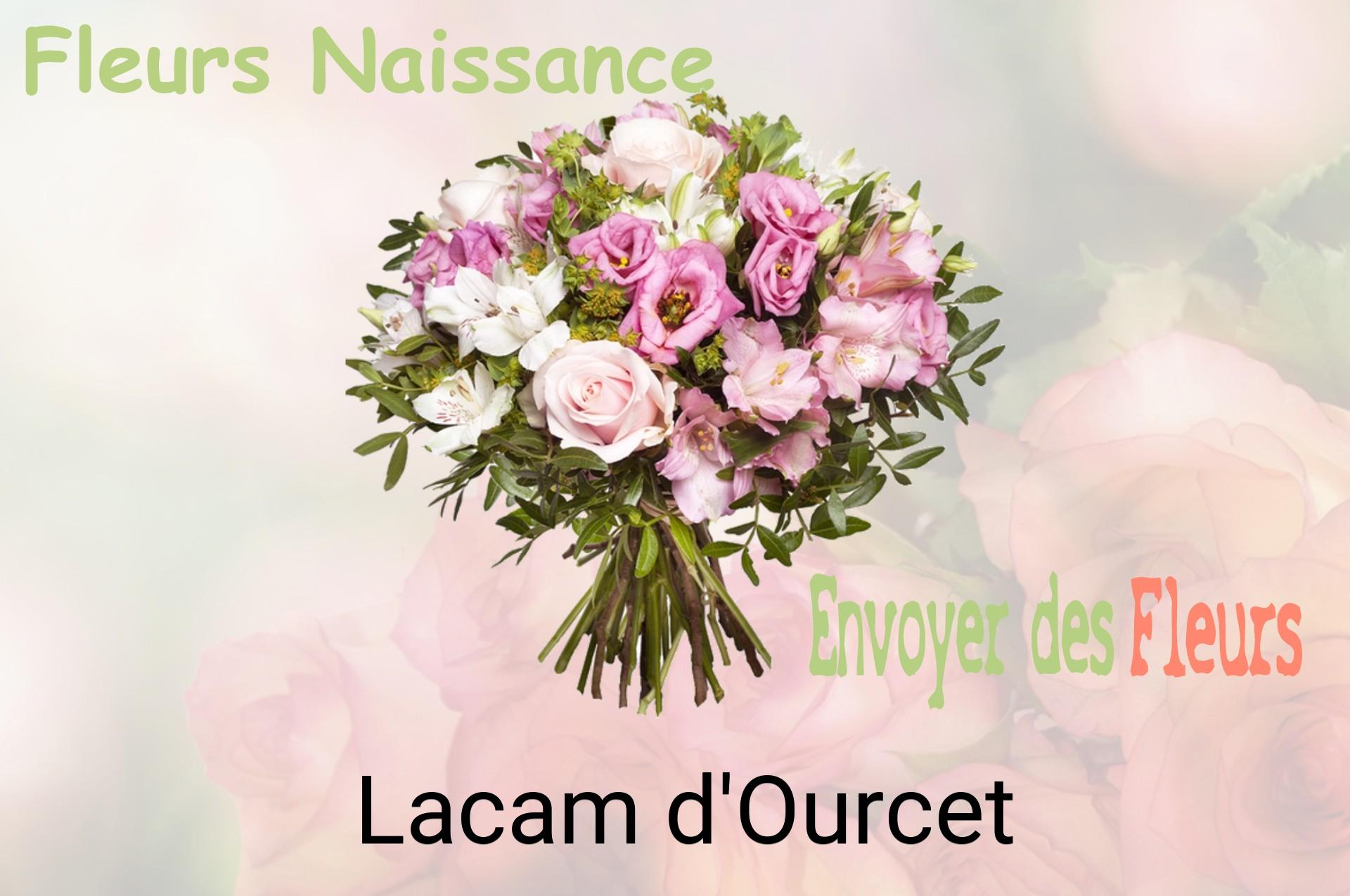 Bouquet de fleurs de naissance livré à Lacam-d'Ourcet